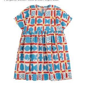 Bobo Choses Off White Geometric Game All Over Dress. Size 10/11